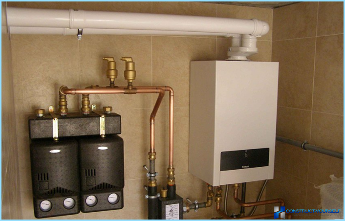 Wall-mounted gas boiler
