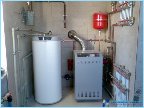 The heating system design of private homes
