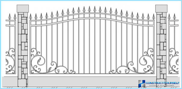 How to make a wrought-iron fence by yourself