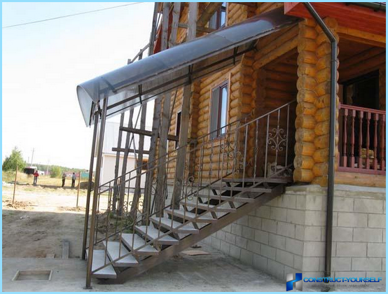 Canopy for porch of polycarbonate