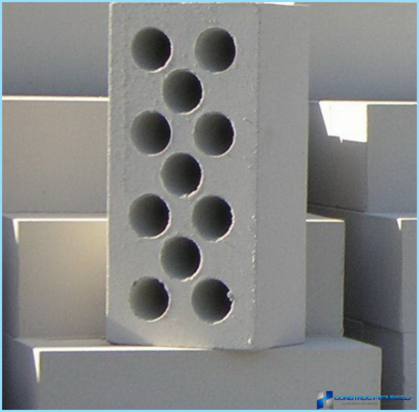 The size and weight of white silicate brick