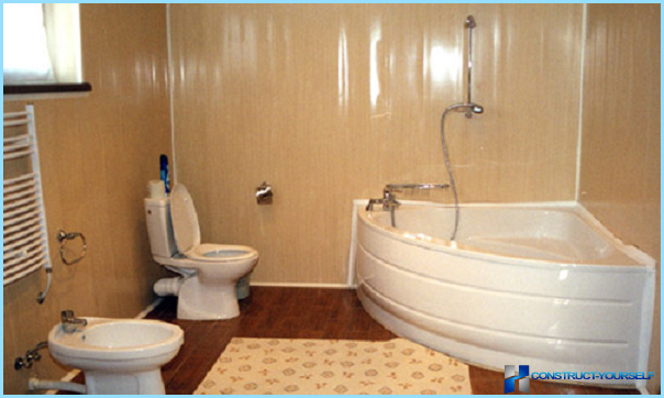 PVC-Paneele für ein Badezimmer