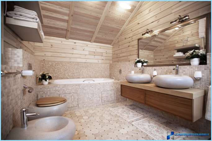 Hogyan készítsünk fürdőszobát egy fából készült házban