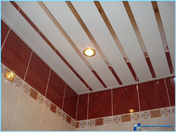How to make a ceiling in a bathroom
