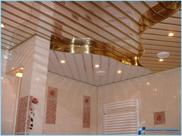 How to make a ceiling in a bathroom