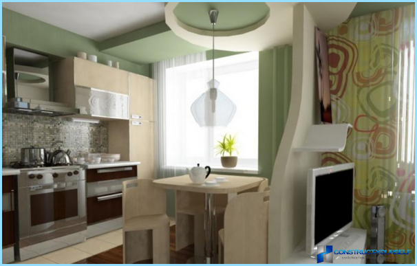 Küche kombiniert mit Wohnzimmer