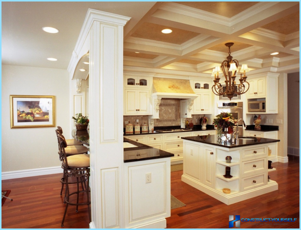 English style in the kitchen interior