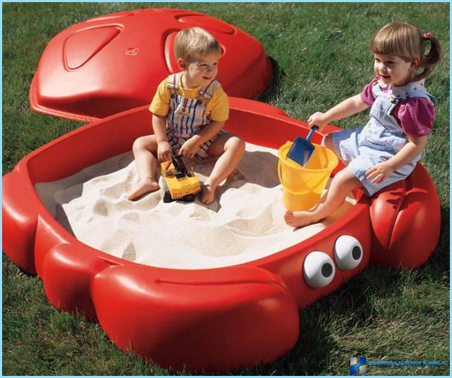 Пластмасова пясъчна кутия за деца