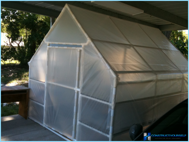 How to make a greenhouse from plastic pipes