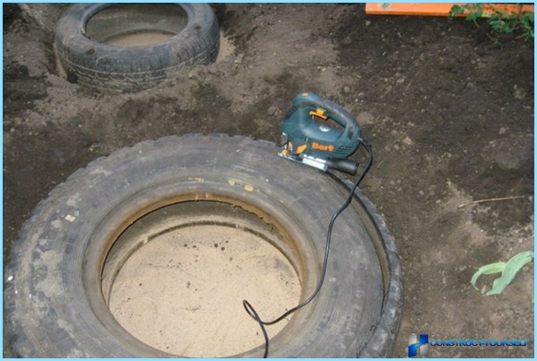 Ako vyrobiť rybník z pneumatiky
