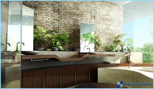 Kitchen design in eco style