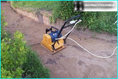 Sand rammer electric plate compactor