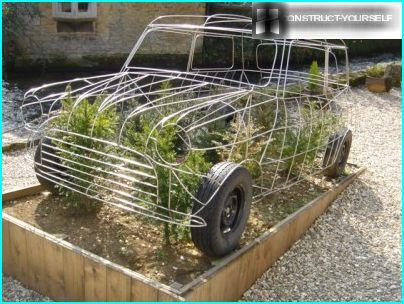Retro automobil Frame Topiary