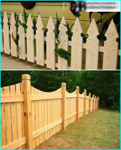 Options for the design of fence
