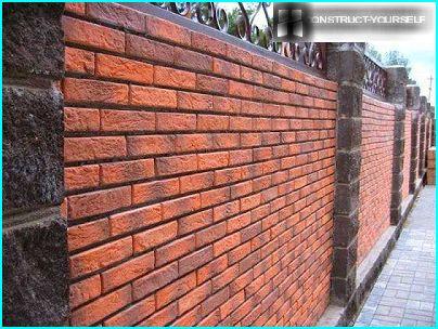 Brick fence