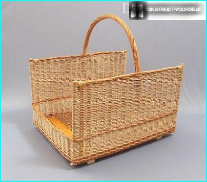 Panier de bois de chauffage