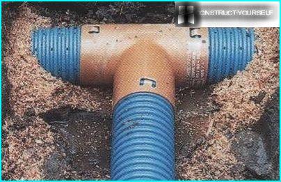 Connection of drainage pipes