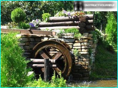 Water mill in the colors