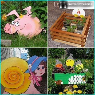 Opzioni della decorazione del giardino del compensato