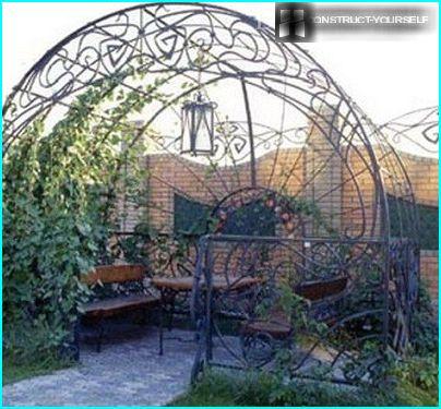 Wrought-iron arch